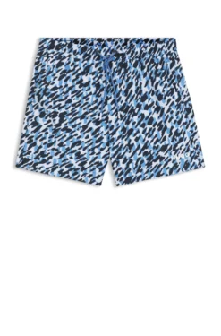 Schnell trocknende Badeshorts mit Allover-Print