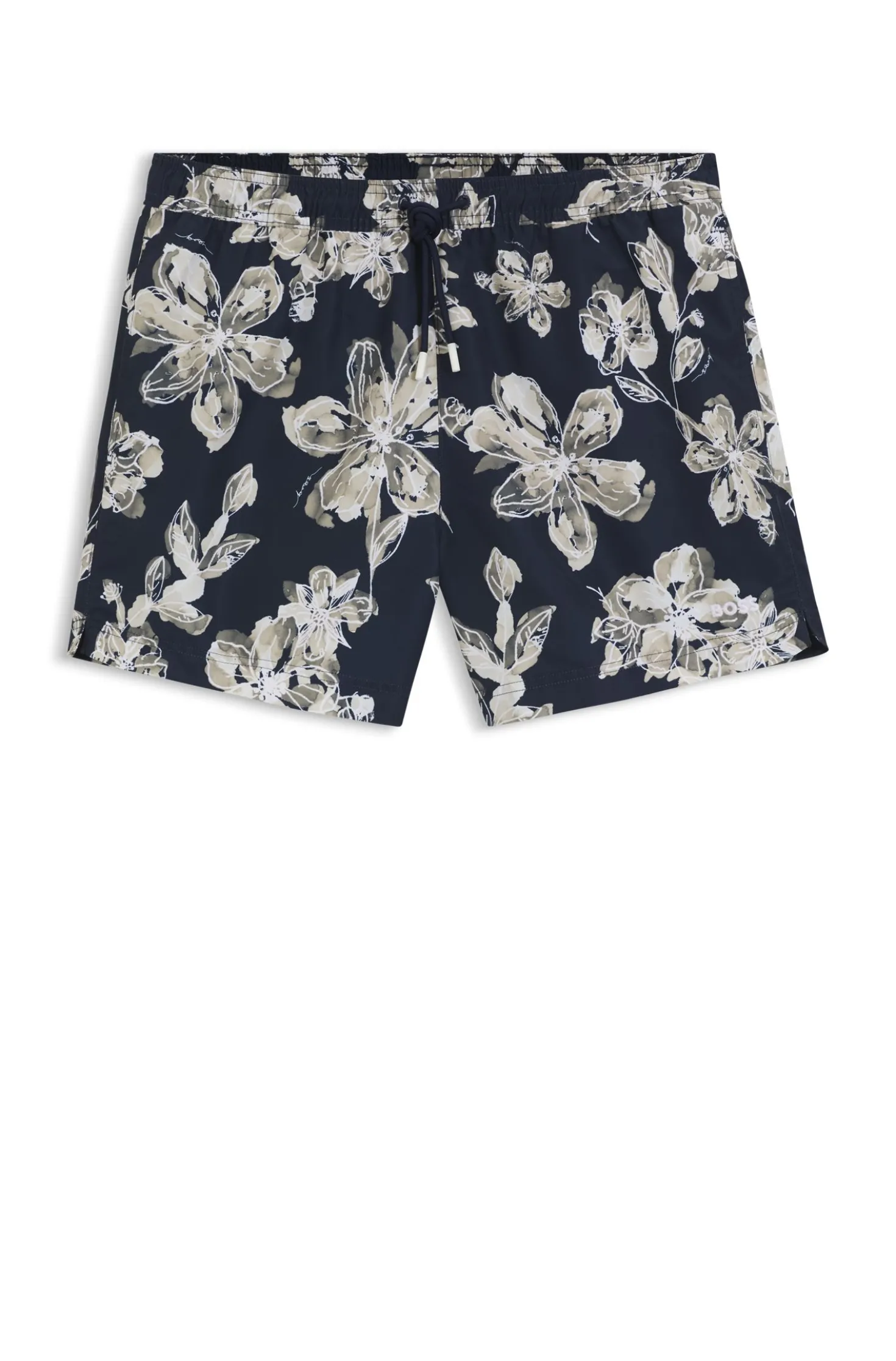 Schnell trocknende Badeshorts mit Allover-Print