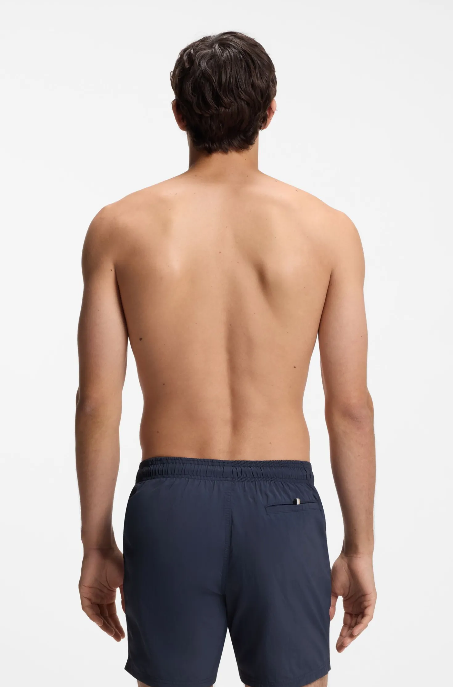 Schnell trocknende Badeshorts mit aufgedrucktem Logo