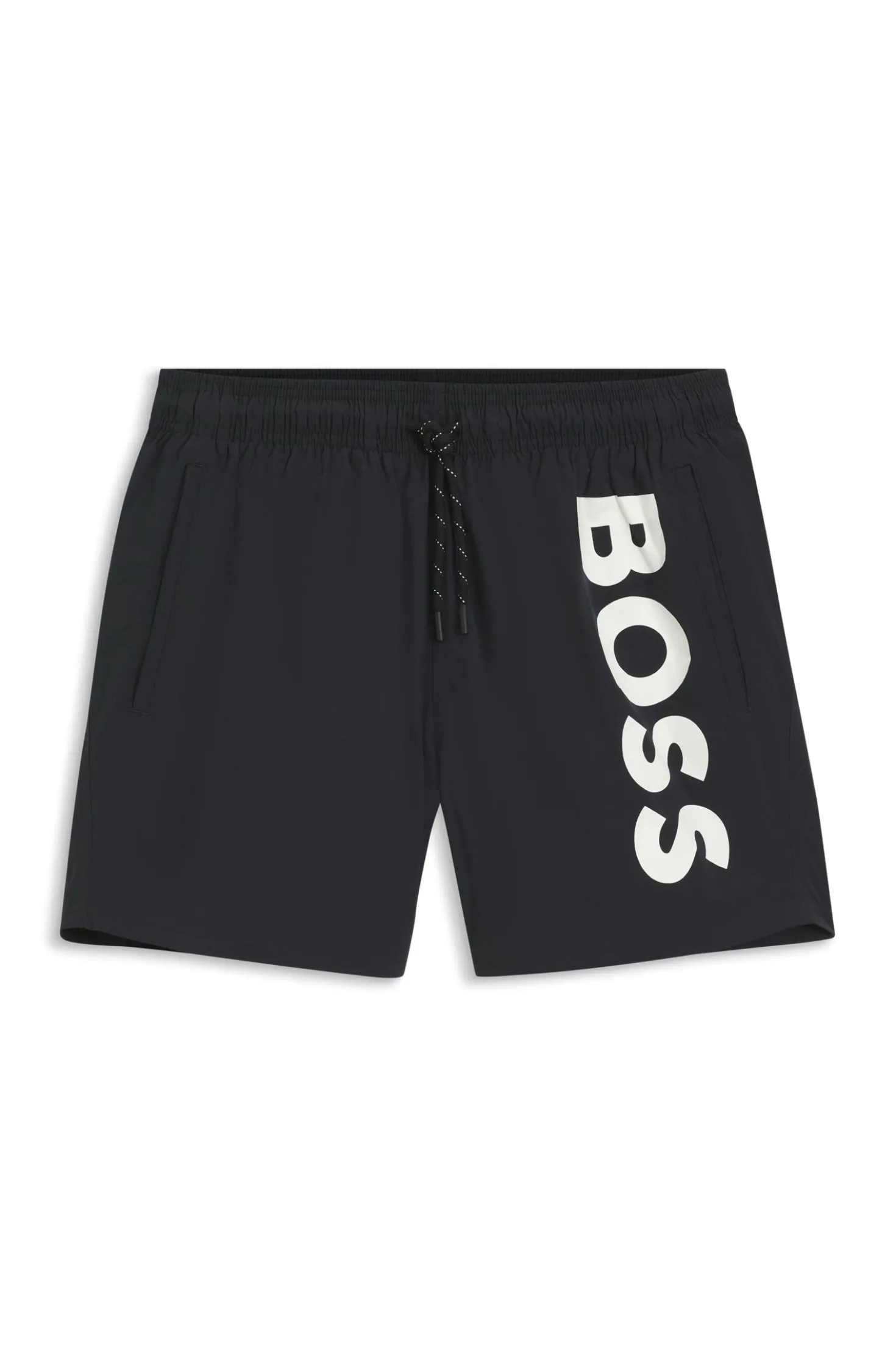 Schnell trocknende Badeshorts mit aufgedrucktem Logo