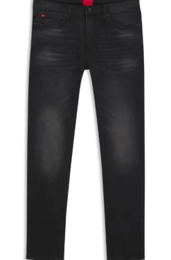 Schwarze Extra Slim-Fit Jeans aus Stretch-Denim