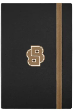 Schwarzes DIN-A5-Notizbuch mit Double-B-Monogramm