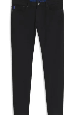 Schwarze Skinny-Fit Jeans mit Rinse-Wash-Finish