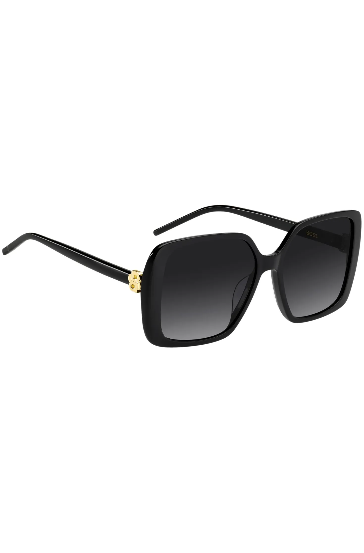 Schwarze Sonnenbrille mit Double-B-Monogramm