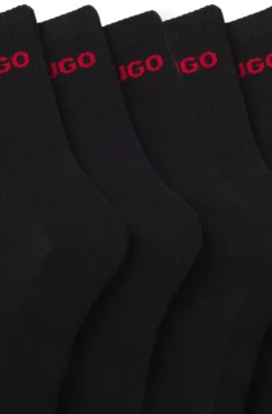 Sechserpack kurze Socken mit Logo-Detail