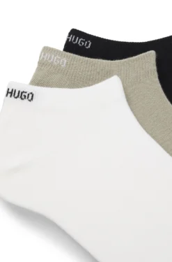 Sechserpack Sneakers-Socken aus Baumwoll-Mix mit Logos