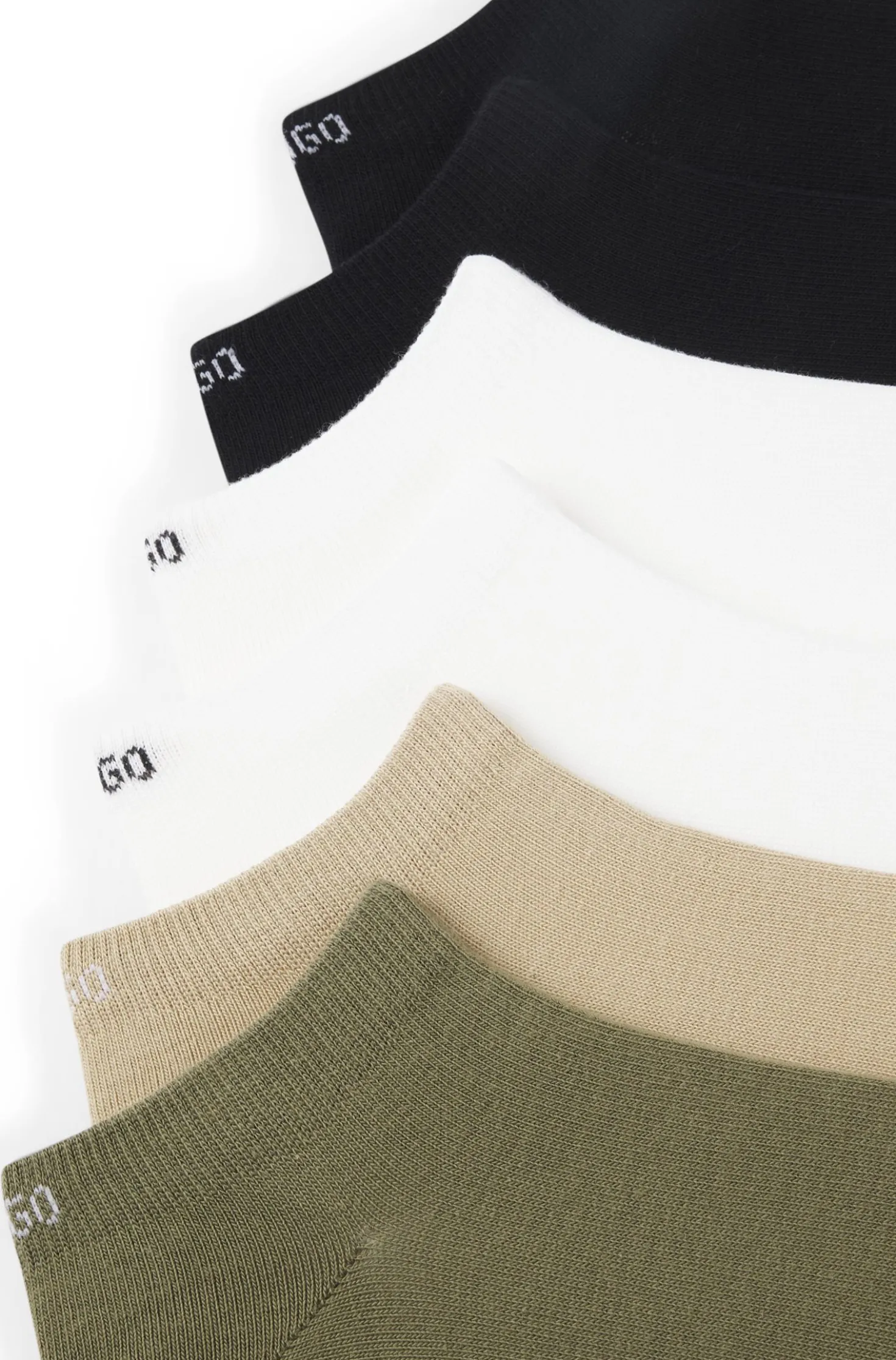 Sechserpack Sneakers-Socken aus Baumwoll-Mix mit Logos