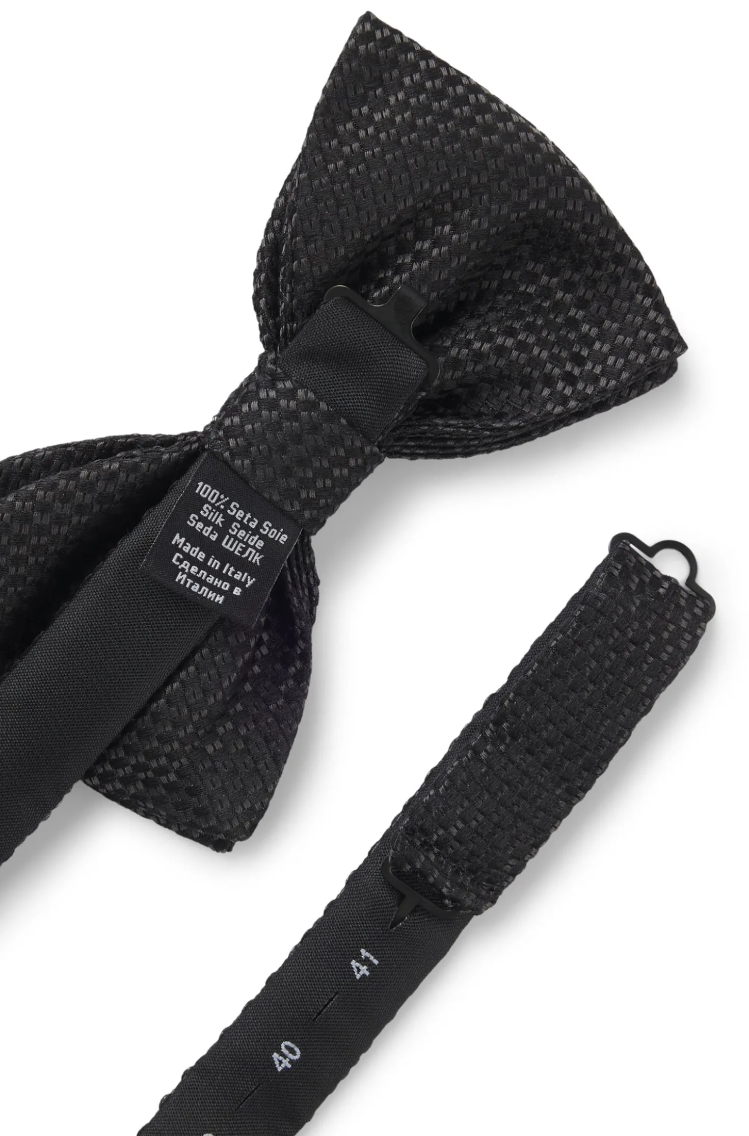 Seidenfliege mit Jacquard-Muster