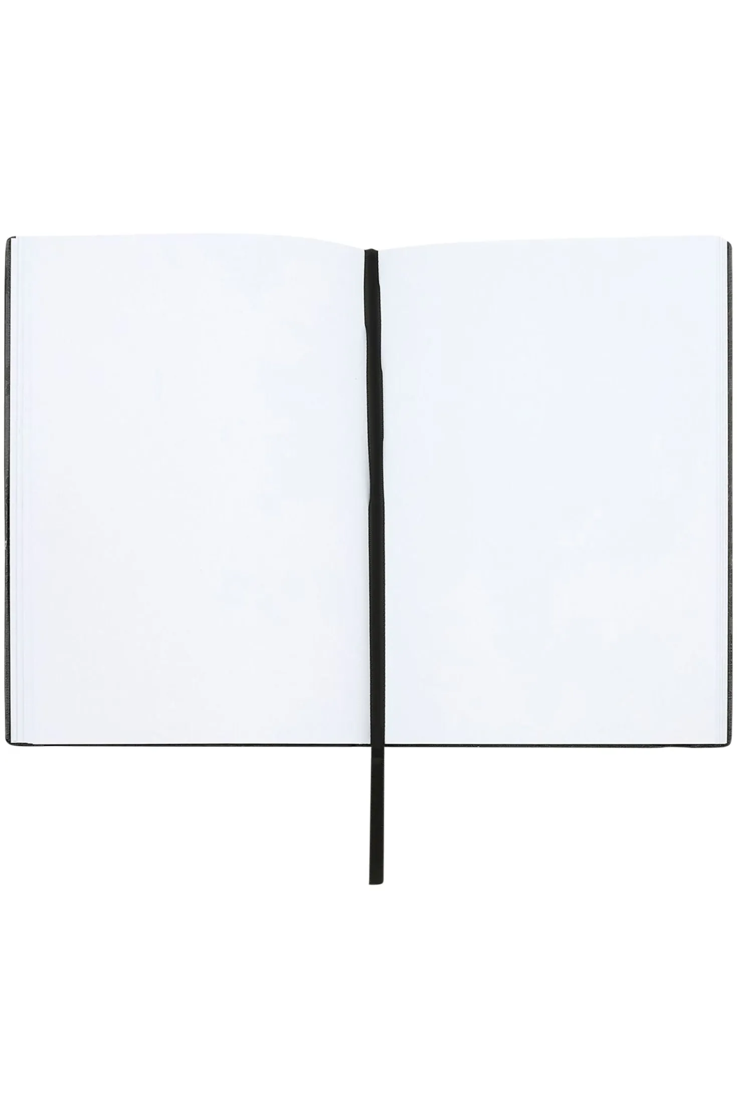 Set aus DIN-A5-Notizbuch aus weißem Kunstleder und Kugelschreiber
