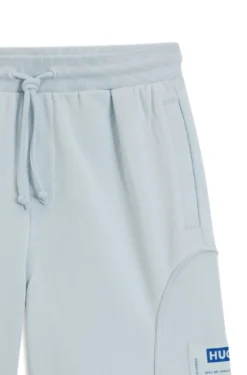 Shorts aus Baumwoll-Mix mit Logo-Label