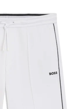 Shorts aus Baumwoll-Mix mit Paspeln