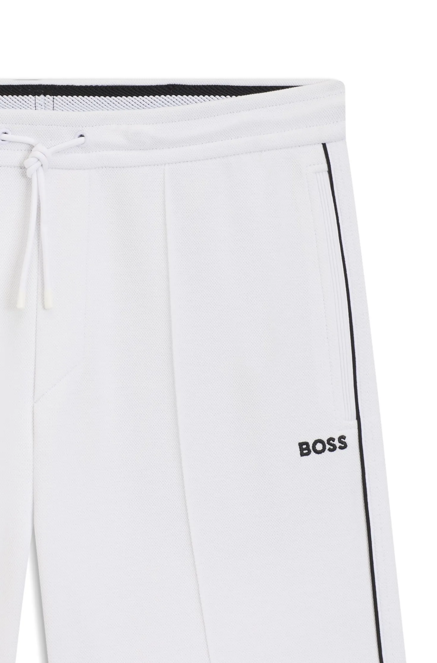 Shorts aus Baumwoll-Mix mit Paspeln