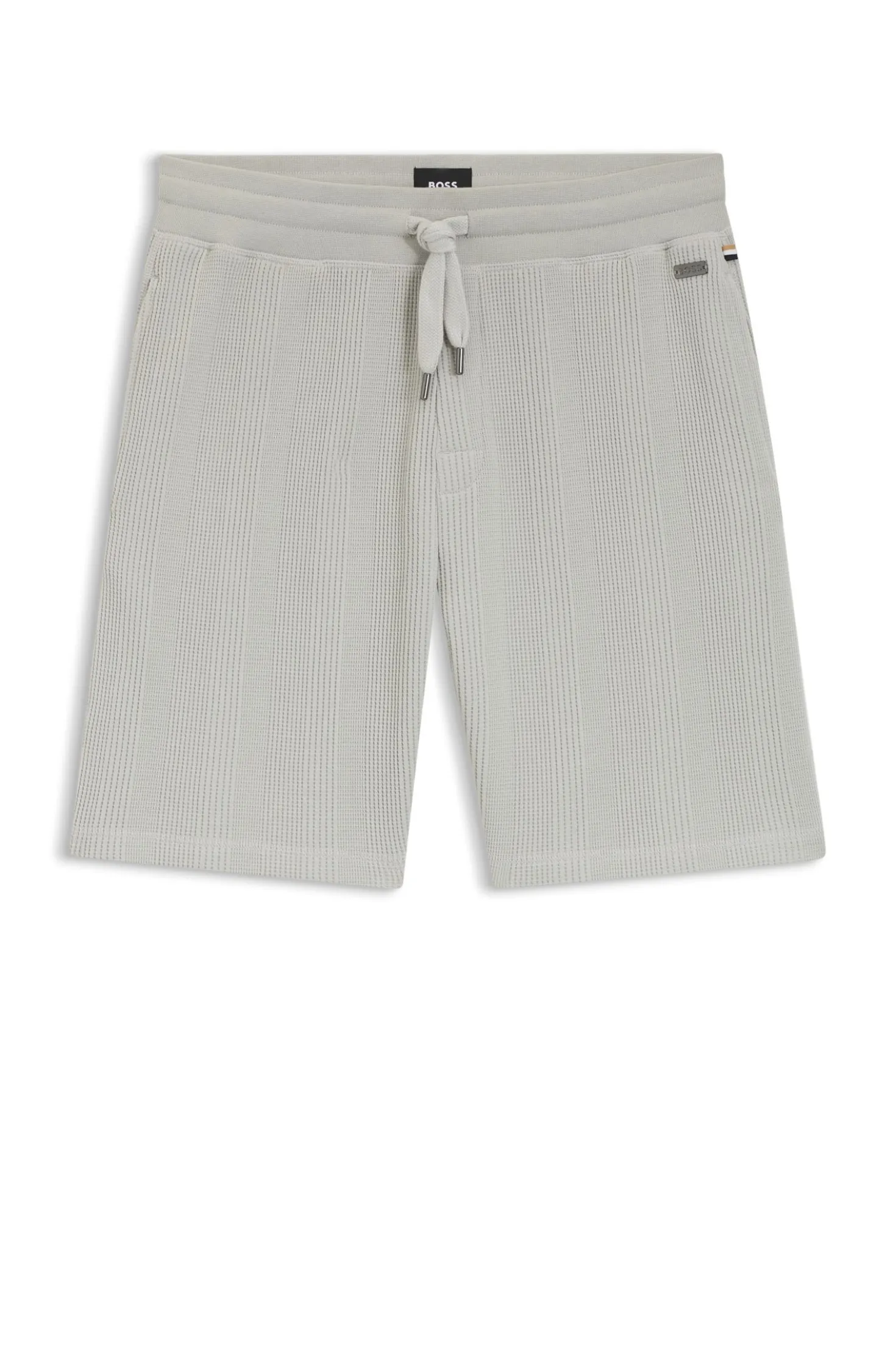 Shorts aus Baumwoll-Mix mit Waffelstruktur