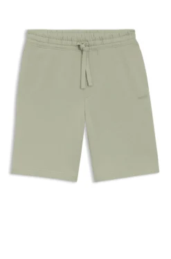Shorts aus Baumwoll-Terry mit Logo-Print