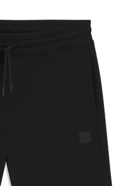 Shorts aus Baumwoll-Terry mit Logo-Patch
