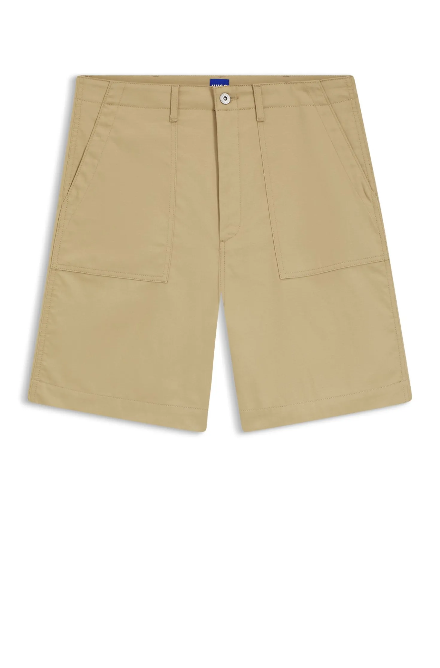 Shorts aus merzerisierter Baumwoll-Canvas