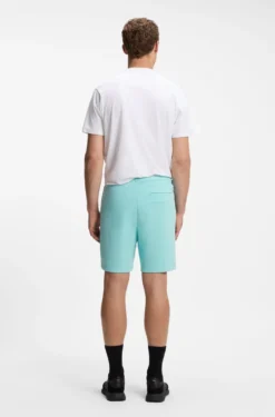 Shorts aus Piqué-Jersey im Baumwoll-Mix mit Logo-Stickerei