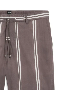 Shorts aus Stretch-Baumwolle mit Druckmuster