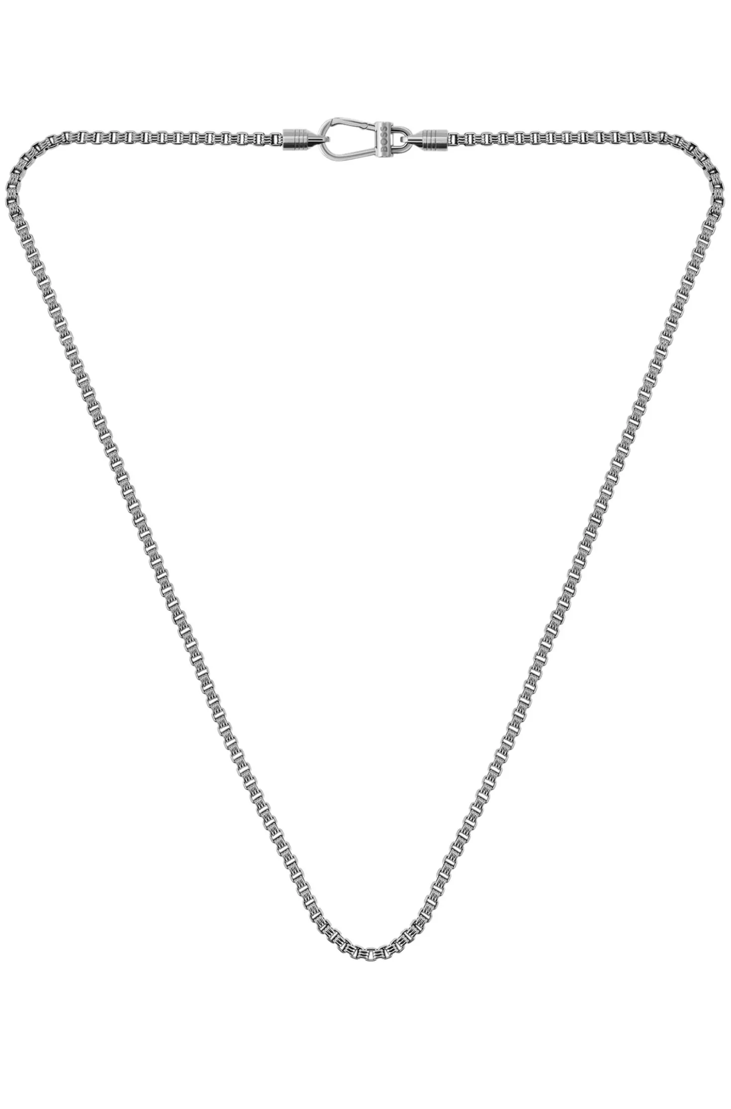 Silberfarbene Halskette mit Antik-Finish