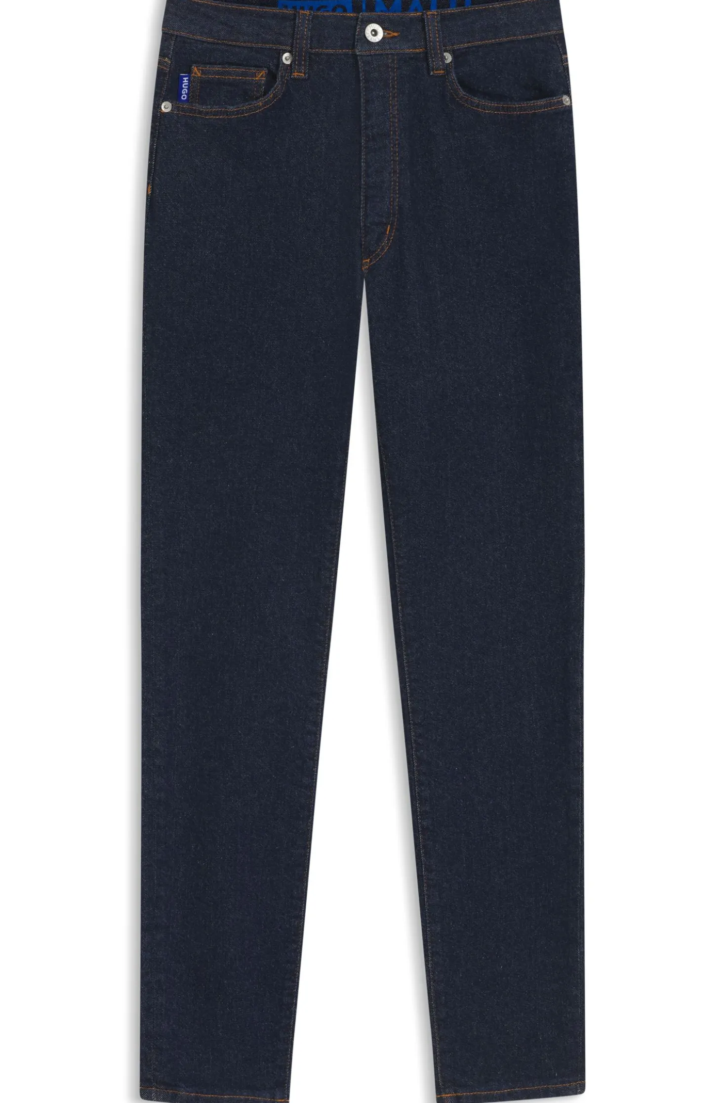 Skinny-Fit Jeans aus dunkelblauem Stretch-Denim