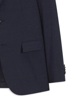 Slim-Fit Anzug aus fein gemusterter Schurwolle