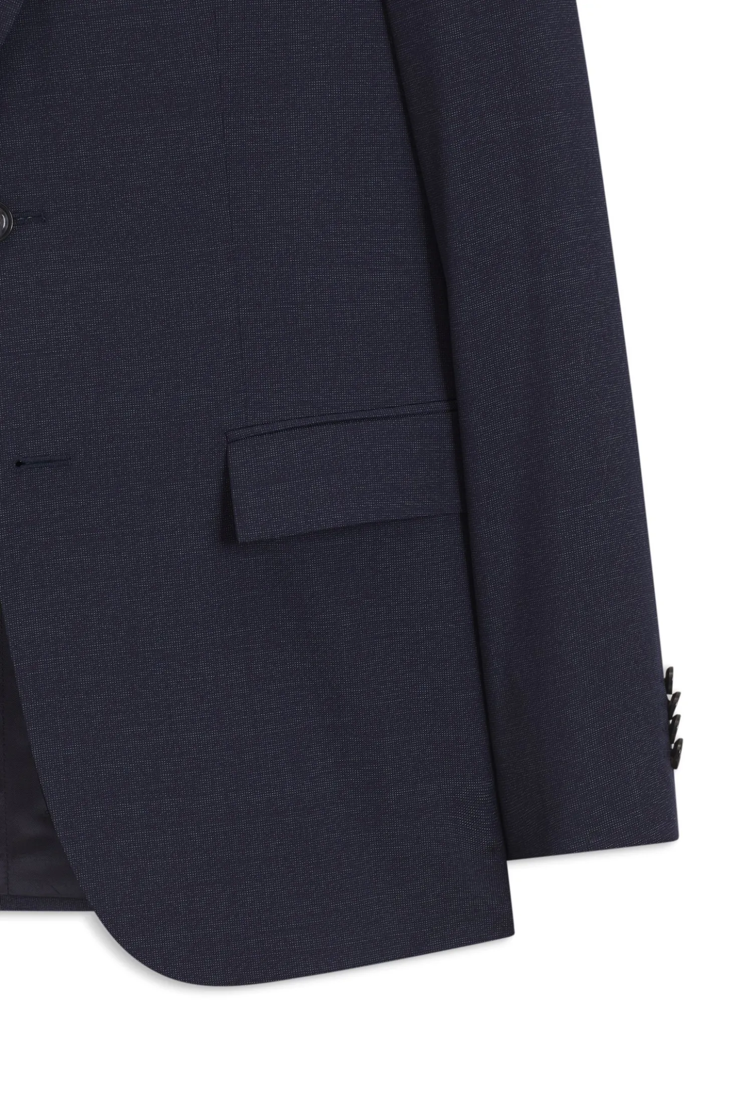 Slim-Fit Anzug aus fein gemusterter Schurwolle