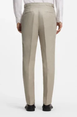 Slim-Fit Anzug aus Leinen-Twill