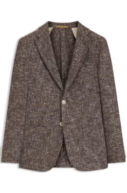 Slim-Fit Blazer aus fein gemustertem Gewebe