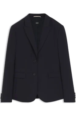 Slim-Fit Blazer aus in Italien gefertigter Schurwolle