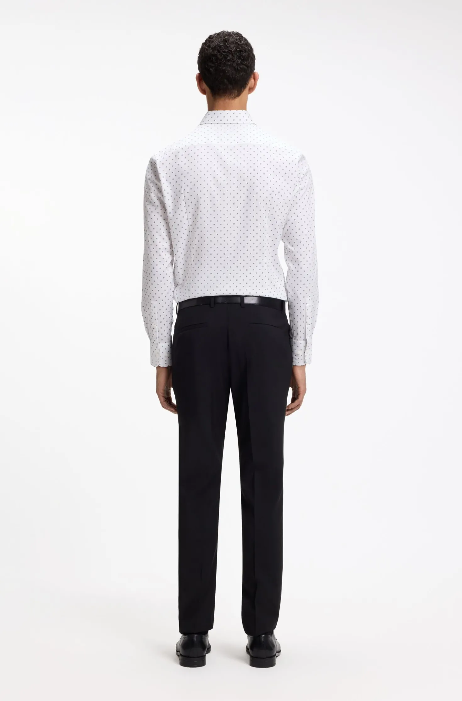 Slim-Fit Business-Hemd aus Stretch-Baumwolle