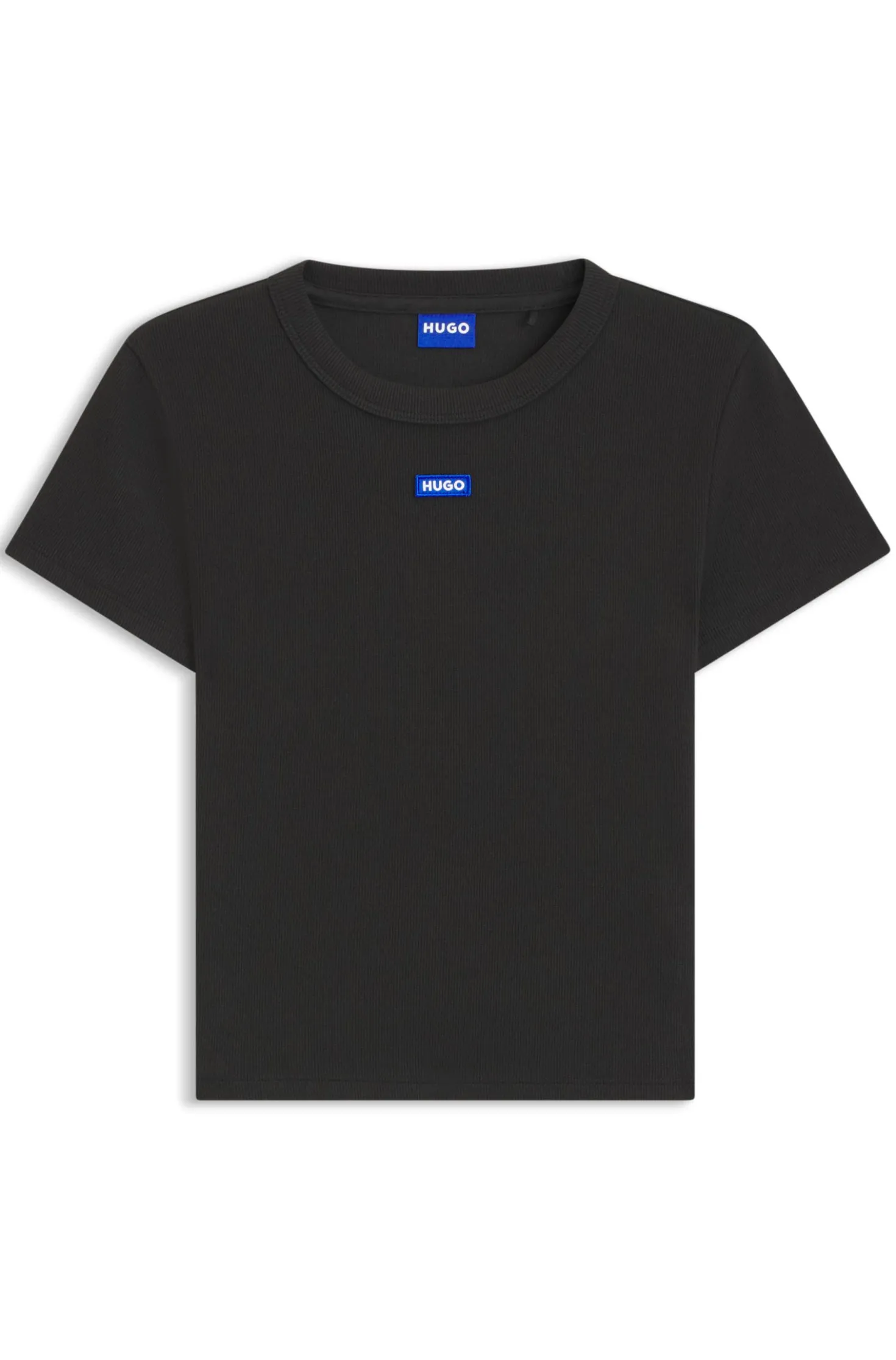 Slim-Fit Cropped T-Shirt aus Stretch-Baumwolle