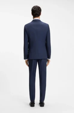 Slim-Fit Dreiteiler aus Schurwolle