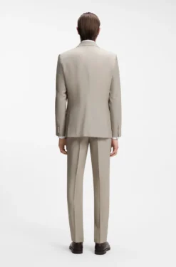 Slim-Fit Dreiteiler aus Schurwolle