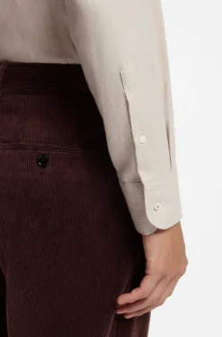 Slim-Fit Hemd aus Baumwoll-Mix-Flanell