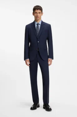 Slim-Fit Hemd aus bügelleichter Baumwoll-Popeline