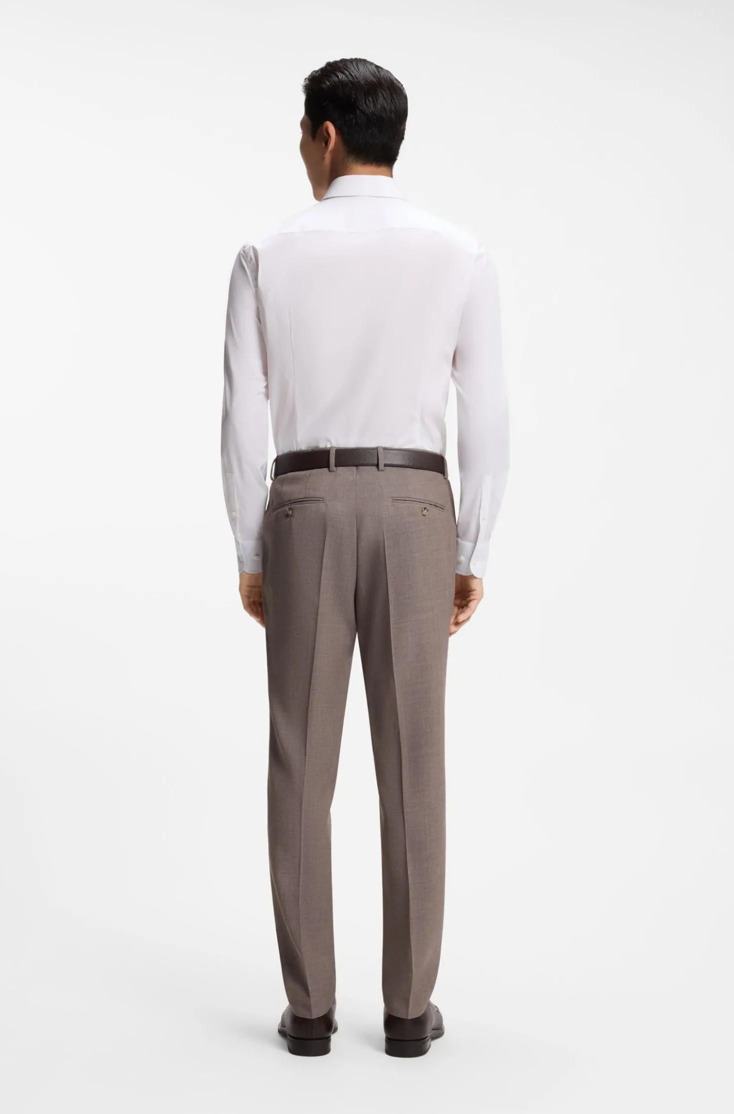 Slim-Fit Hemd aus bügelleichter Stretch-Baumwolle