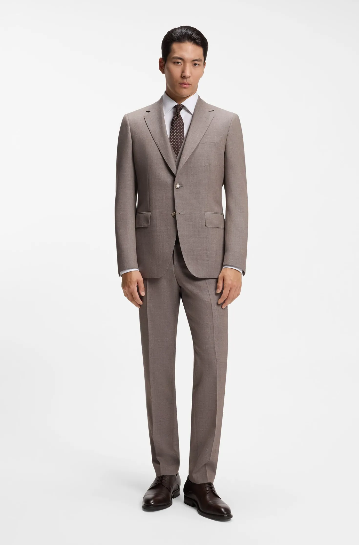 Slim-Fit Hemd aus bügelleichter Stretch-Baumwolle
