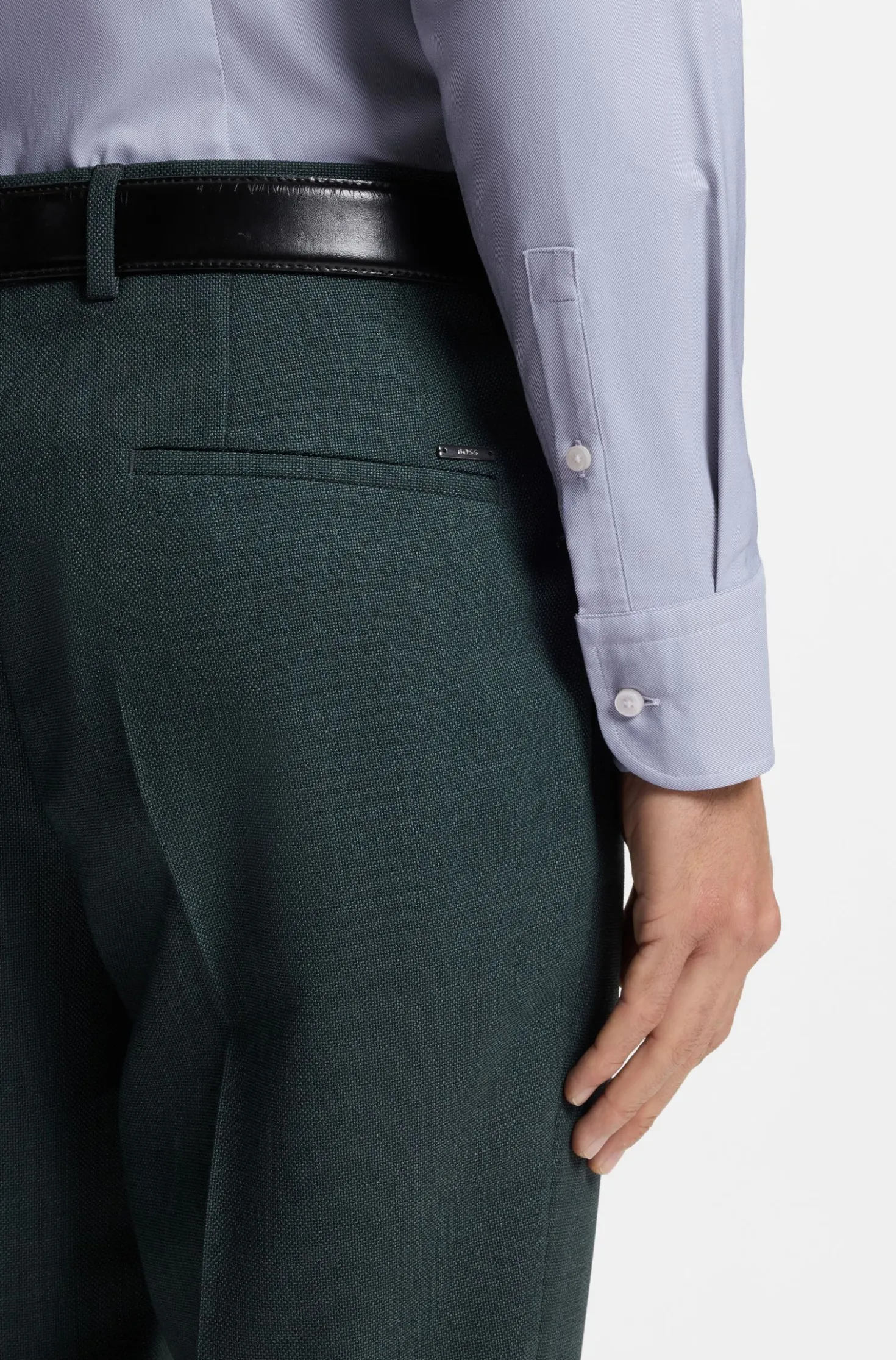 Slim-Fit Hemd aus funktionalem Stretch-Twill