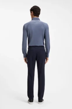 Slim-Fit Hemd aus Performance-Stretch-Jersey