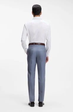 Slim-Fit Hemd mit Streifen aus in Italien gefertigter Baumwolle