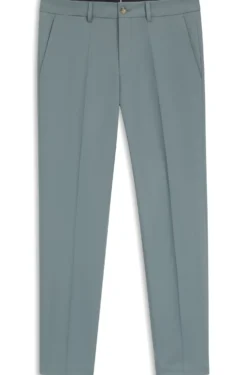 Slim-Fit Hose aus Baumwolle, Seide und Stretch