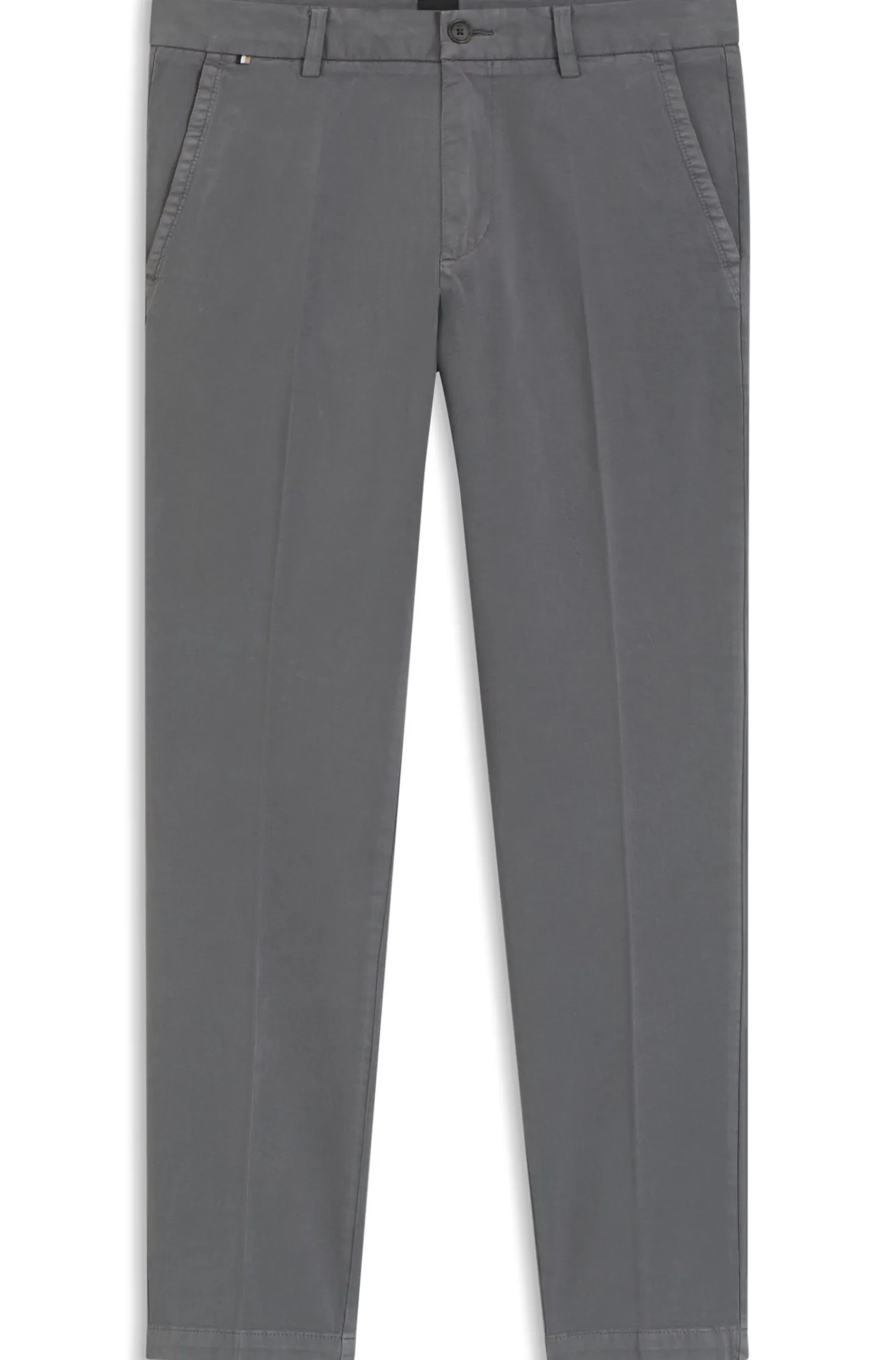 Slim-Fit Hose aus elastischer Baumwoll-Gabardine