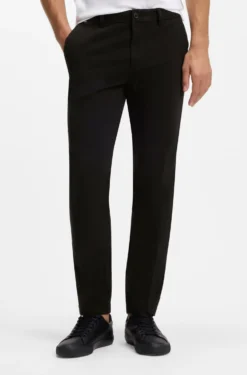 Slim-Fit Hose aus elastischer Baumwoll-Gabardine