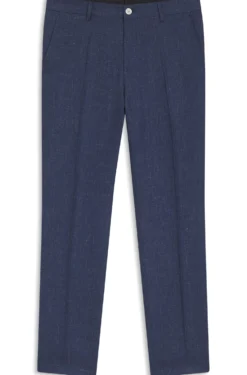 Slim-Fit Hose aus Leinen-Mix