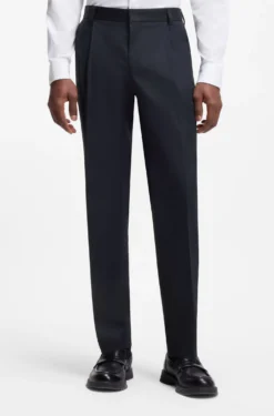 Slim-Fit Hose aus Stretch-Baumwolle mit Paper-Touch