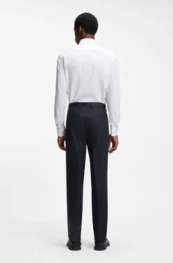 Slim-Fit Hose aus Stretch-Baumwolle mit Paper-Touch