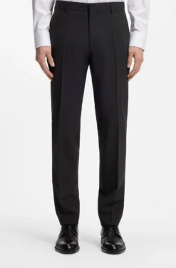 Slim-Fit Hose aus Stretch-Wolle