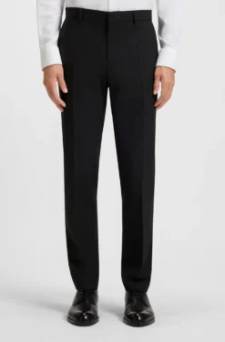 Slim-Fit Hose aus Stretch-Wolle