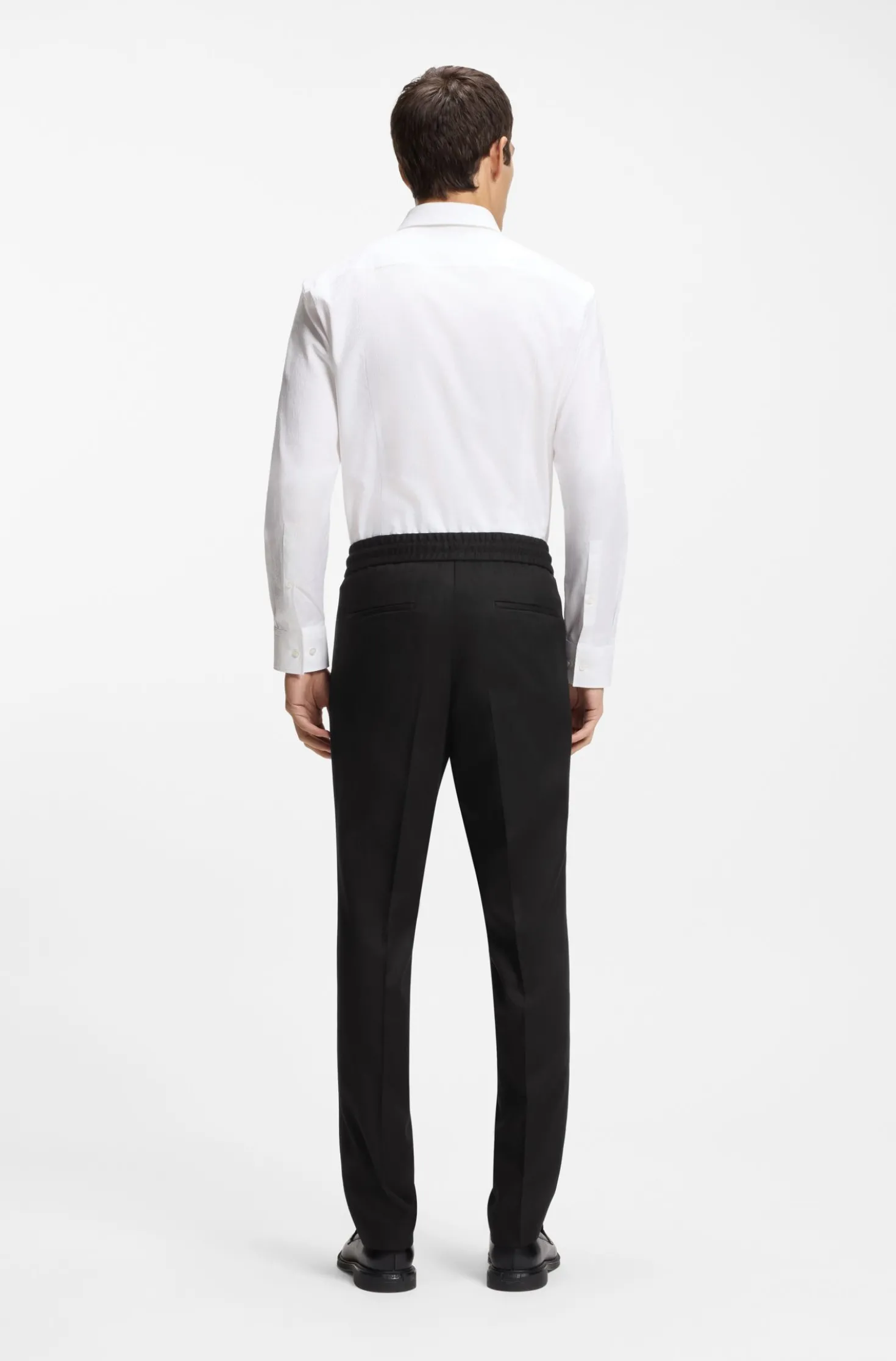 Slim-Fit Hose aus Twill mit Tunnelzugbund