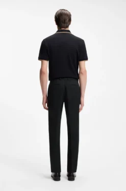 Slim-Fit Hose aus waschmaschinenfester Stretch-Baumwolle
